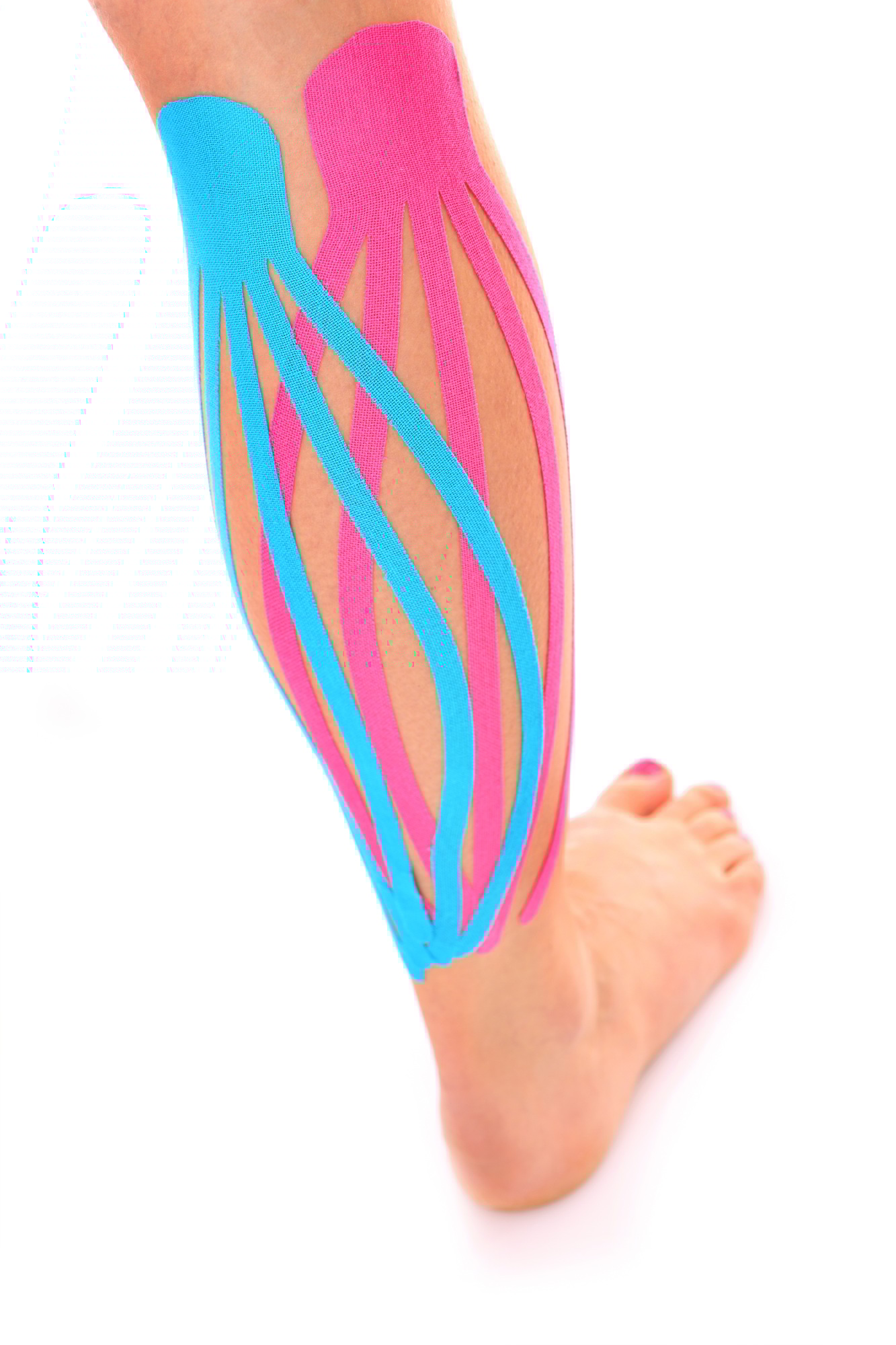 Kinesiologisches Taping an der Wade in der Physiotherapiepraxis Paderborn